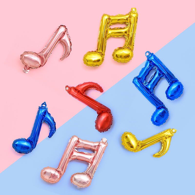 Birthday Party Wedding Decoration Placement Venue Decoration Dress Supplies 1st Year 100 Days Aluminum Film Balloon Notes Balloon