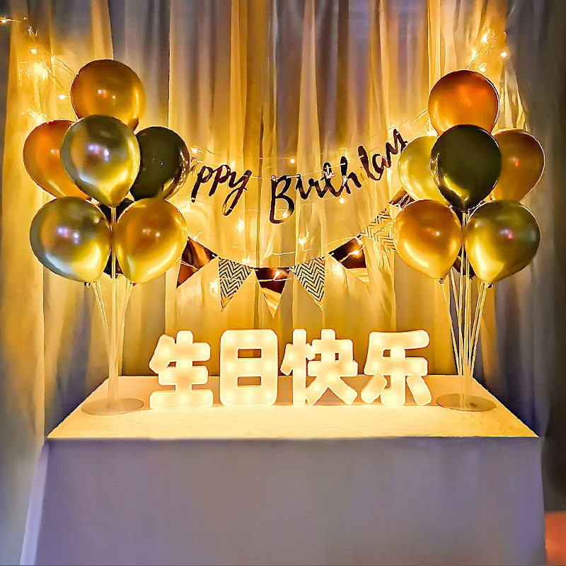 Web celebrity Surprise Balloon Background Wall Happy Birthday for Boys, Girls and Children