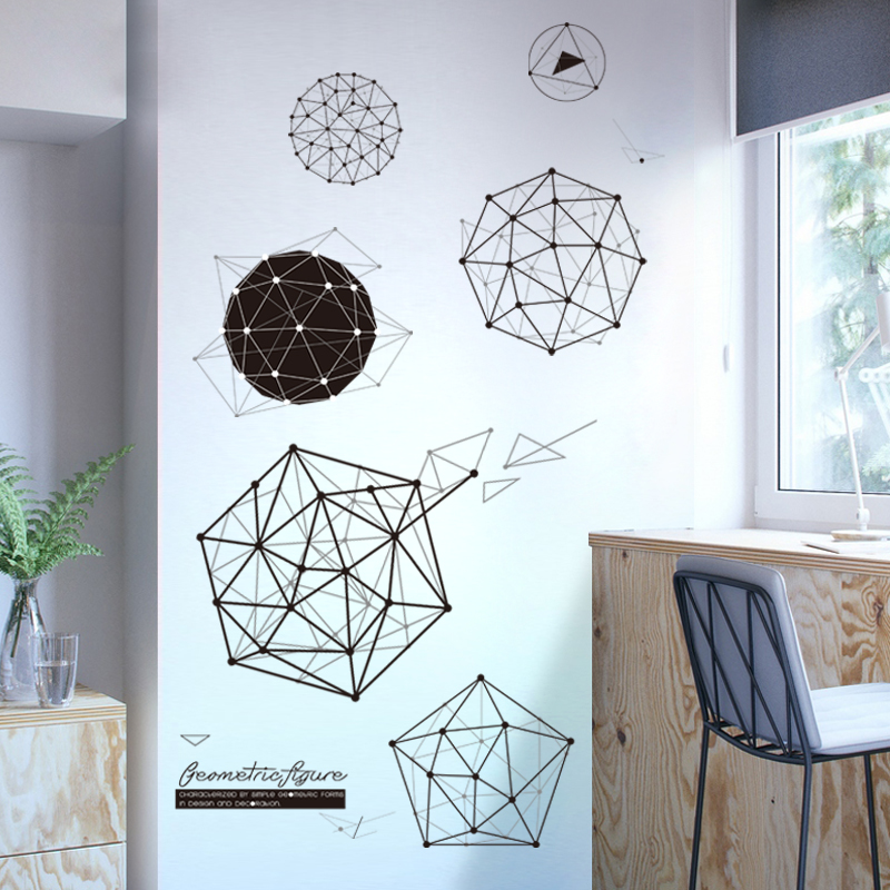 Bedroom transformation dormitory wallpaper self-stick sticker decoration small pattern 3d three-dimensional wall paste creative personality wall sticker