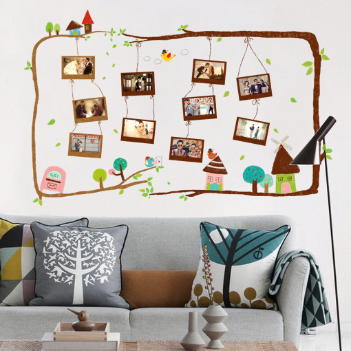Creative self-adhesive photo frame stickers photo wall school classroom corporate culture wall decoration photo wall stickers wallpaper stickers