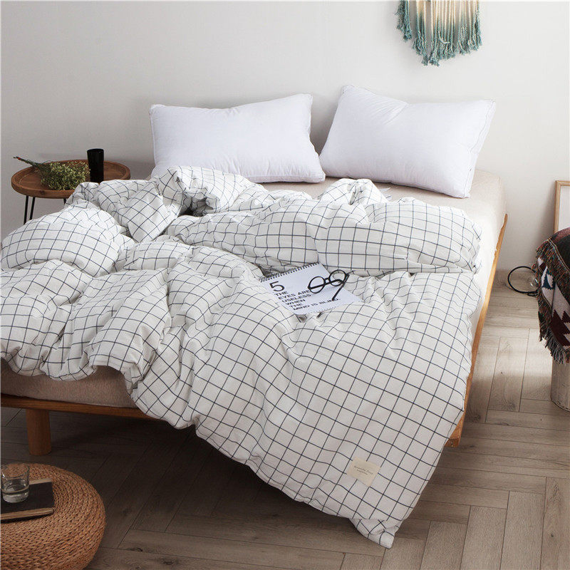 Thickened Pure Cotton Washed Cotton Quilt Cover All-cotton Quilt Cover Double 200x230 Quilt by single student Dormitory 1 2 Three sets