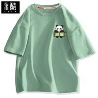 【Чистый хлопок】 зеленая одежда для воды (Geely Panda Groud Mark)