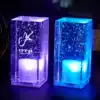 Bar crystal table lamp LED rechargeable bar table lamp Romantic bedroom bed head lamp Creative dining room ktv night light