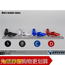 ZYTOYS 1 6 mens pattern leather shoes 4 colors ZY16-22 inside there is no foot spot