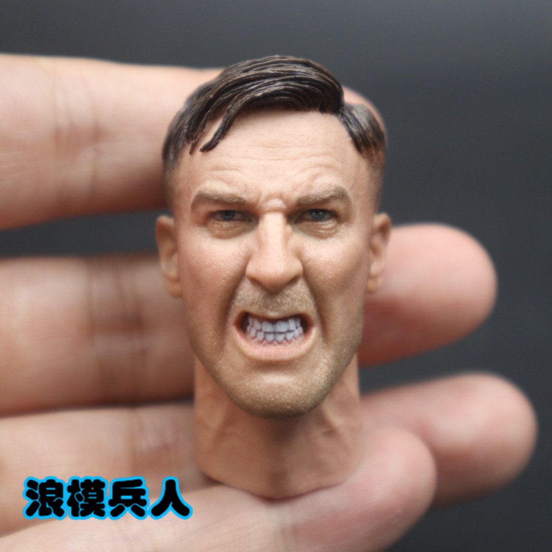 Soldier 1 6 model play series MG42 machine gunner Egon angry model head carving non-DID spot