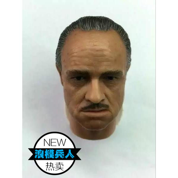 Joptoys 1: 6 Soldiers Film Godfather Maron White Landun Head Carving Realistic Version Original Direct Marketing (Batch)