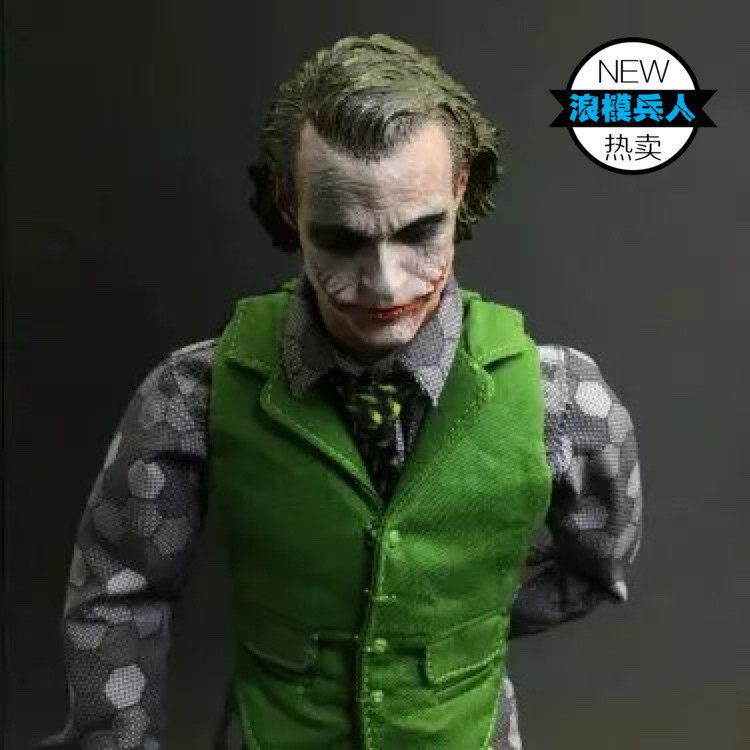 Soldier 1 6 Foreign model MJ12 master version clown head sculpted joker Heislejer head engraving