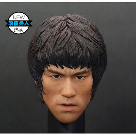 Spot 1 6 soldier head carving Bruce Lee head carving Bruce Lee death game Bruce Lee head carving