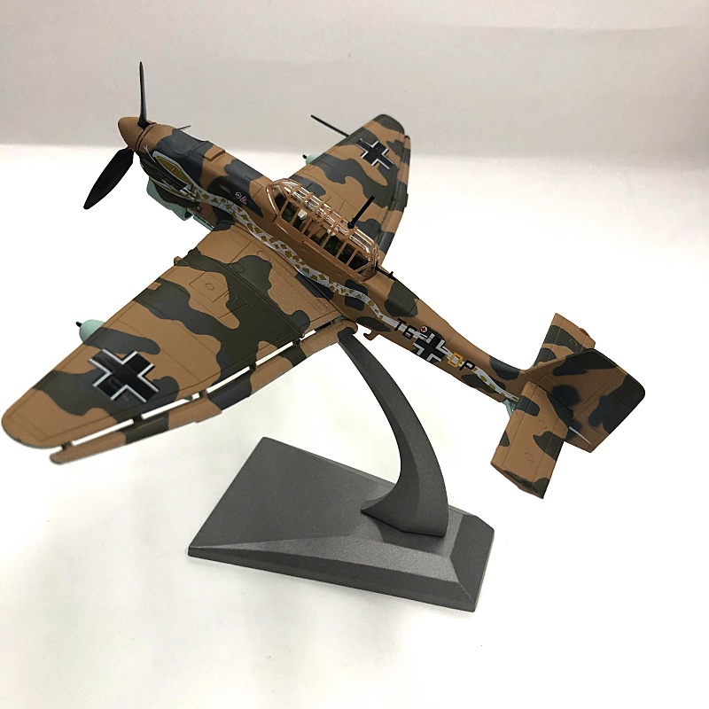 1:72 German WWII dive bomber Stuka JU87 simulation alloy fighter aircraft model AMER