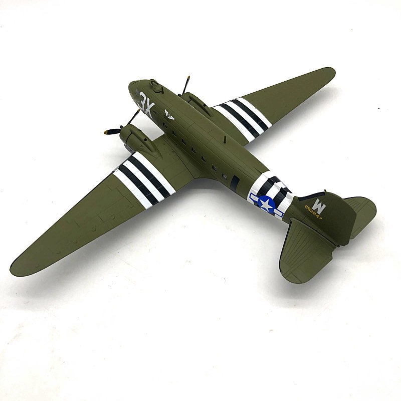 1:100 amer generation Douglas C-47 World War II transporter fighter jet simulation alloy aircraft model
