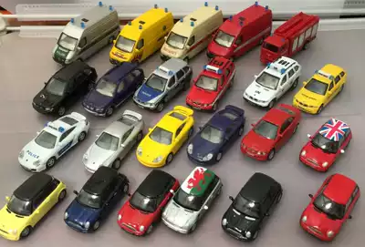 1:72 mini cooper BMWX5 Porsche GT3 Benz MPV car model building model accessories