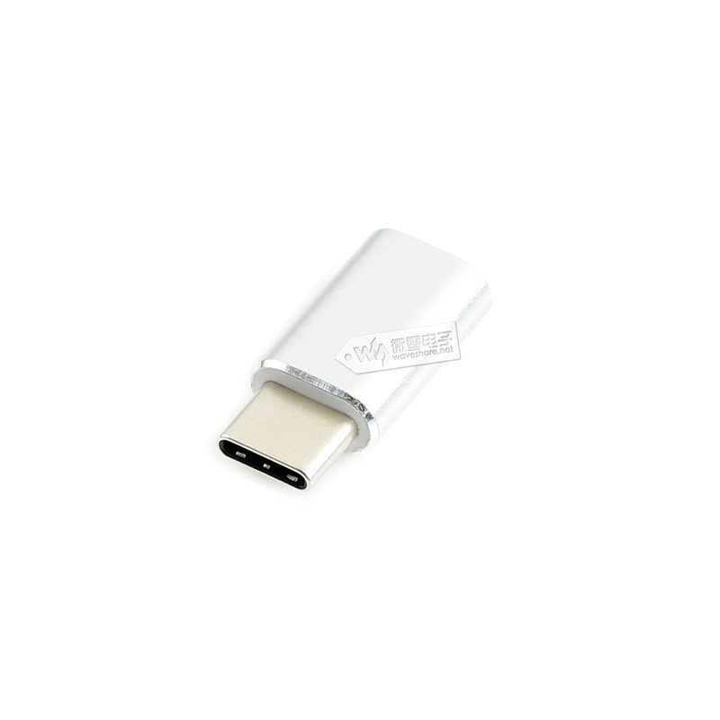 微雪 树莓派4B USB Type C公口 Micro B转Type C 电源接口转接头