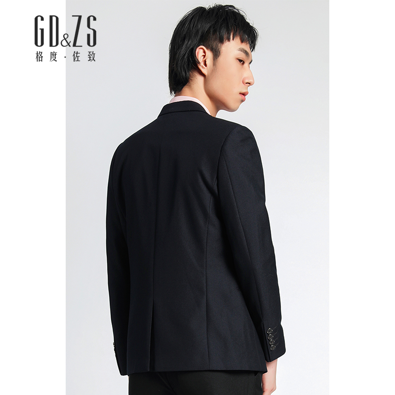 Gdzo GDZS truy cập 2019 rơi phù hợp với phù hợp với chuyên môn mới toàn váy đen giản dị phù hợp với nam giới