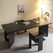 Simple modern solid wood desk designer light luxury desk writing desk long table CEO boss desk computer desk