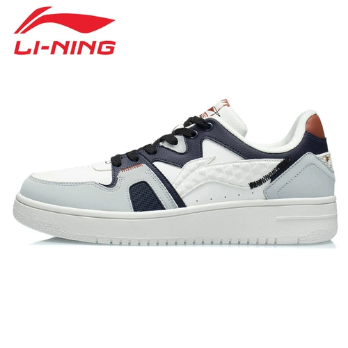 Li Ning, кроссовки, белая классическая повседневная обувь, модель весна/осень 2022 года