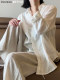 Large size fat mm linen + tensile long-sleeved sunscreen shirt for women 2025 summer new style versatile shirt jacket