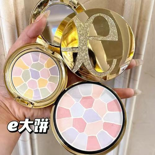 Japanese E Compact Powder 8.8g Portable Pack, Long-Lasting Setting Powder, Oil Control, E Loose Powder 27g Family Pack, E Compact Powder