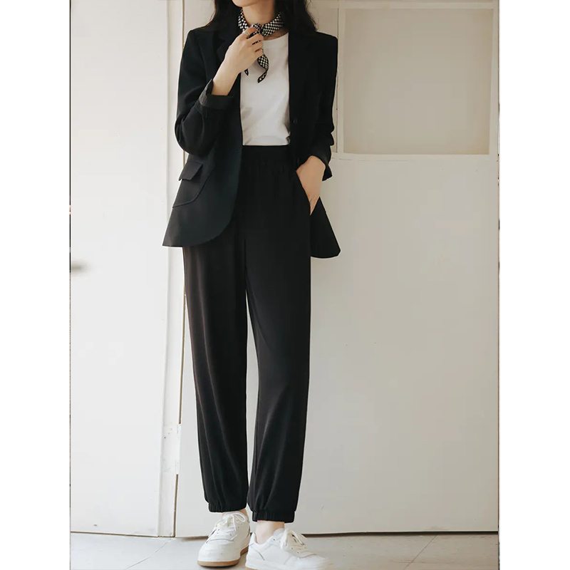 Lacquer quantity one-cut subpants Children Summer Ice Icing Silk Drooping Sensation Black Conspicoin Loose Casual Bungles 0445