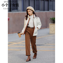Lacquer quantity One cut small pants children new autumn and winter style deep card with its color high waist 100 lap straight cylinder pituitary pants 2011
