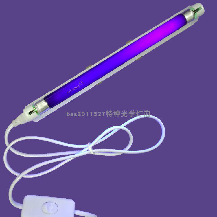 实验室用紫外线灯365nm 6W紫光灯BLB荧光检测管