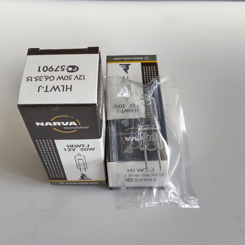 现货NARVA利华卤钨灯57901 HLWT-J 12V50W G6.35紫外线分光光度计