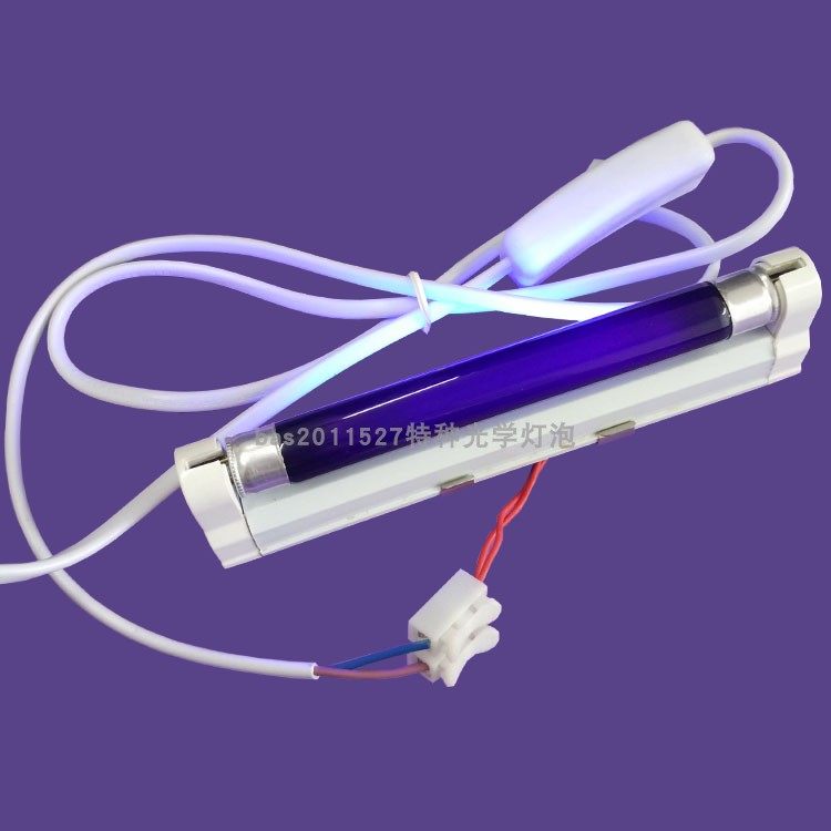 实验室用UVA-365nm 紫光灯管4W BLB黑灯管紫外线灯荧光检测灯管