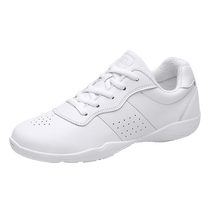 Duweike aerobics shoes for men and women soft-soled cheerleading shoes childrens training competitions competitive performance dance shoes small white shoes
