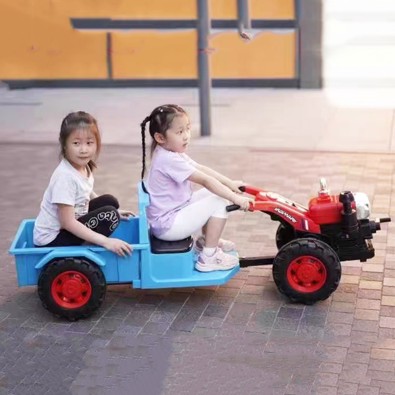 2022 New super-large number of children electric car tractors toy car bidet remote control car baby carrier