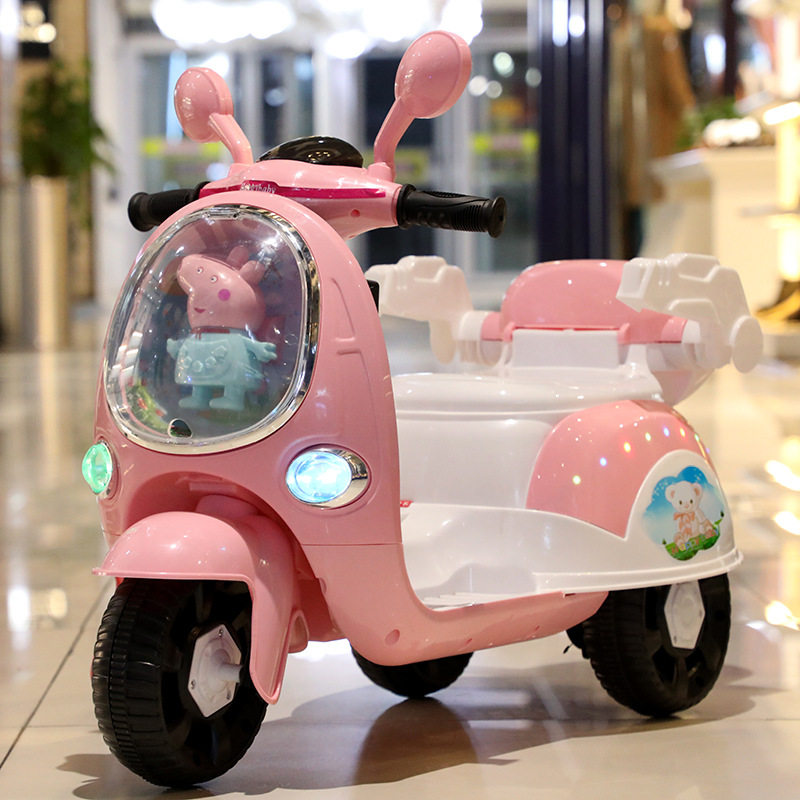 2022 new high-value girl electric locomotive can sit on people children remote control toy car baby girl stroller