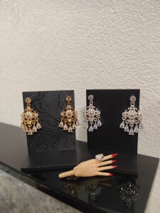 [Mydoll] 1:6 Mini Jewelry—Luxury Zircon Earrings for 6-Inch Dolls Like Barbie Fr