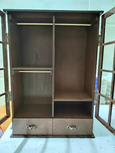 [MyDoll] 6 очков детская мебель. Барби гардероб (нет места для настройки)