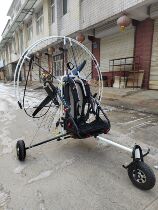 Paramotor car medium and low hanging point single flying car