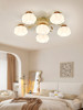 Nvc Lighting Cream Style Full Spectrum Eye Protection Restaurant Ceiling Lamp Chandelier Bar Bedroom Study Room Natural Wood Style Lighting Fixtures