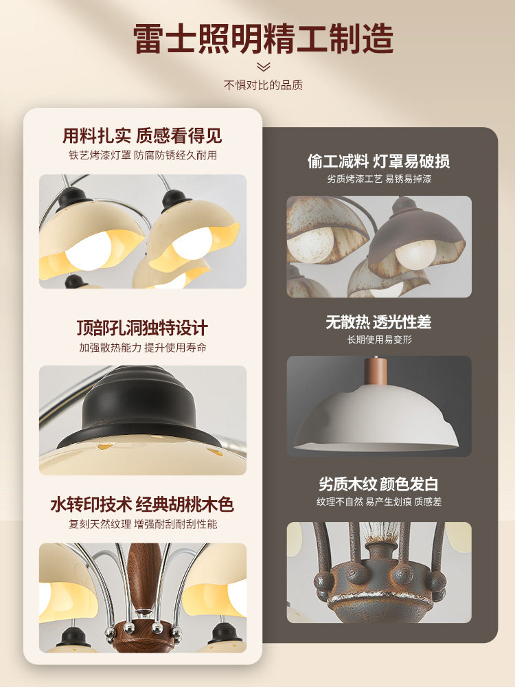 Nvc Lighting Living Room Chandelier Hall Main Light Eggshell Cream Style 2026 New Mid-Ancient Style French Zhongshan Lighting Fixtures