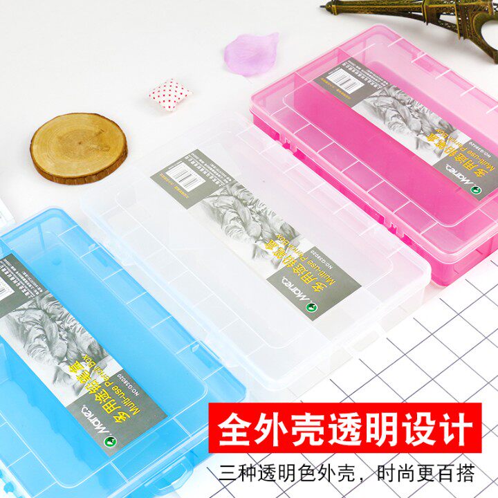 Mali Multipurpose Lead Pencil Case Plastic Sketching Art Pencil Pencil Case Painting Supplies Drawing Material Collection box