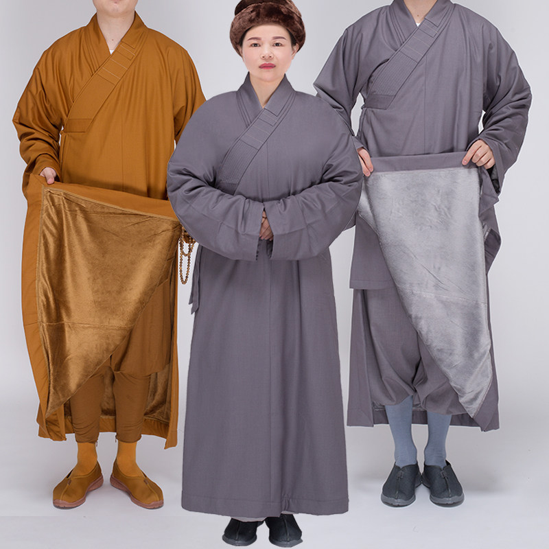 Phase Card Monk Served Winter Women Bichuri Temple Clothes Female Monk Clothes Out of family clothes Zen Hall Grand-coat Garnish thickened