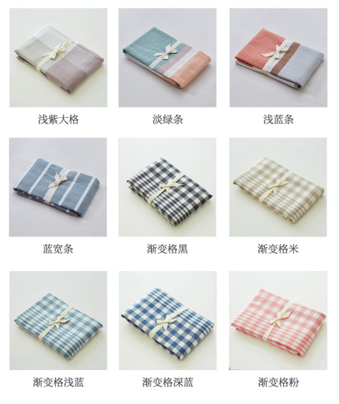Bông phong cách Nhật Bản tiêu chuẩn một mảnh gối giặt bông thoải mái 48x74 lưới gối lõi đặt sọc phong bì bông đặt - Gối trường hợp gối trúc