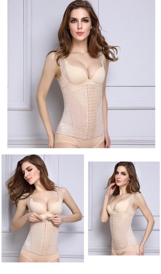 Áo khoác sau sinh bằng nhựa dẻo Cơ thể sáu múi corset hỗ trợ ngực corset kích thước lớn bằng nhựa eo eo cơ thể định hình vest quần xì