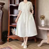 Японская кукла, платье, летняя одежда для школьников, милая длинная юбка, рукава фонарики, средней длины