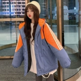 Пуховик с пухом, спортивная короткая утепленная куртка для школьников, для средней школы