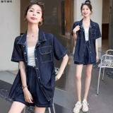 Летняя рубашка, шорты, штаны, комплект, подходит для подростков, короткий рукав, свободный крой