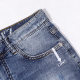 AA126 Nagging Denim Summer New Simple Men's Shorts Micro-elastic Versatile Slim Fit Five-Fifth Pants