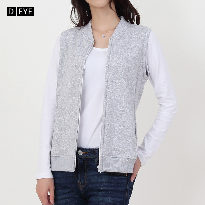 Vest women's spring and autumn sports casual loose velvet outside wearing vest outside Tamar clip sleeveless sweater cardigan jacket