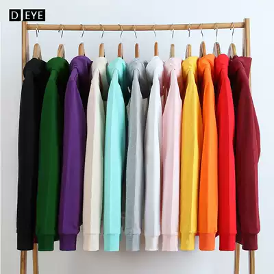 Candy color sweater women's 2021 spring and autumn Korean version loose Ins super fire top pure cotton thin hooded jacket tide