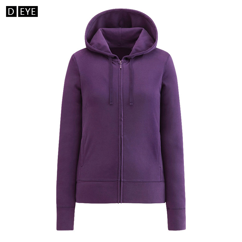 Break size special clearance zipper hoodie women spring and autumn sports leisure thin slim top hooded cardigan coat