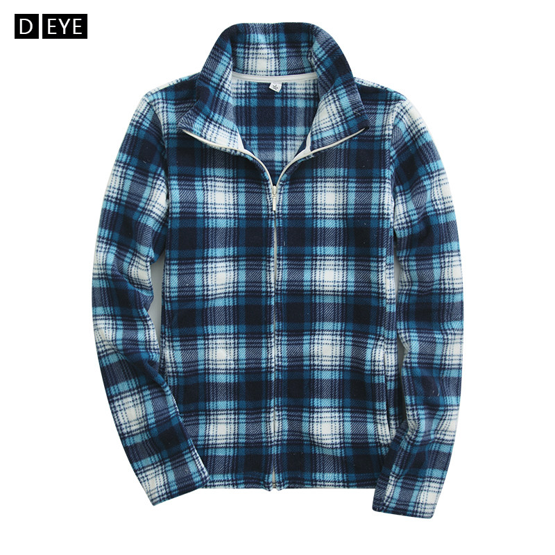 Special price clear cabin autumn winter upright collar cardiovert cardiovert women's checkered female plaid cashmere blouse long sleeve warm grip suede jacket