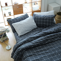 Pure cotton quilt cover single piece cotton simple double 1 5m1 8 m bed quilt cover 200*230 student dormitory single