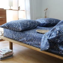 Pure cotton pillowcase pair of Japanese pastoral cotton pillowcase 48 * 4cm single adult student dormitory pillowcase