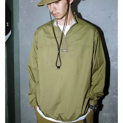 STRL 20FW Loose street open chest zipper pullover Dupont waterproof function outdoor storage windbreaker jacket