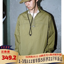 STRL 20FW loose Street open chest zipper pullover DuPont Waterproof function outdoor storage windbreaker jacket